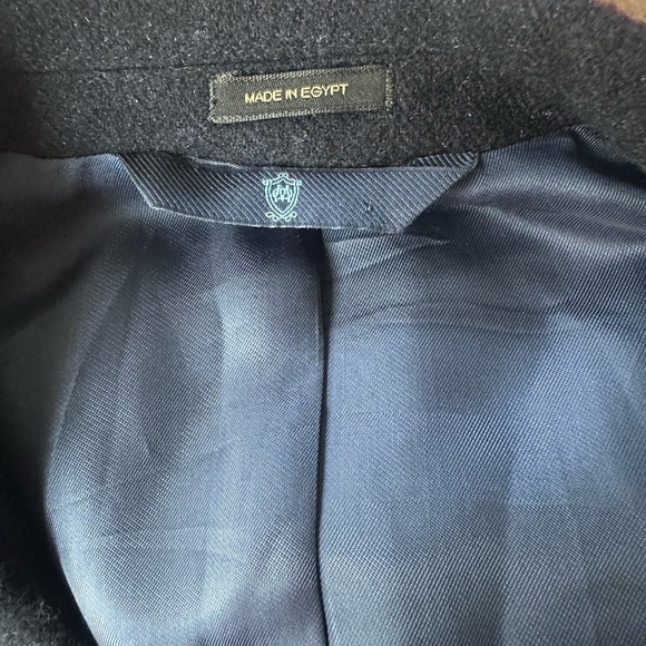 Massimo Dutti Women’s Extra Fine Wool Two Button Navy Blazer Size 46/ US 10 - Picture 3 of 10